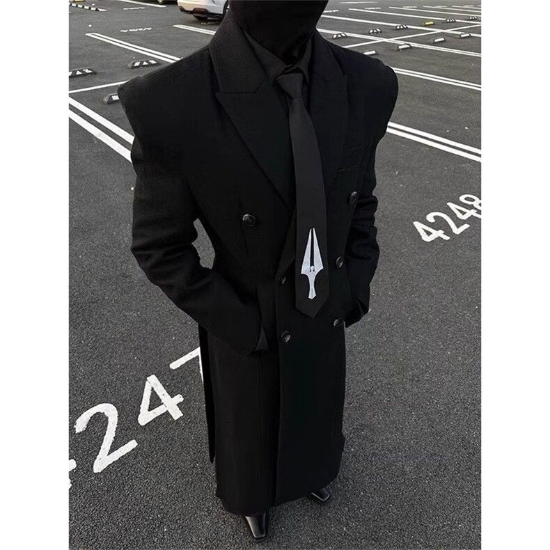 网图毛呢大衣收腰大衣男冬季英伦风呢子外套310A-F806-P110,男装毛呢大衣,四季星座310A