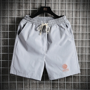 DK39237-P15 港风休闲短裤男士大码运动五分裤男中裤男马裤网格图片