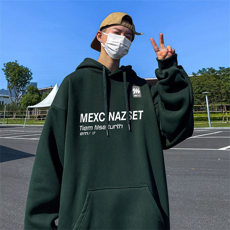 抖音得物供货可提供视频春装重磅美式宽松连帽卫衣DL2430,男装卫衣,电商A486-1