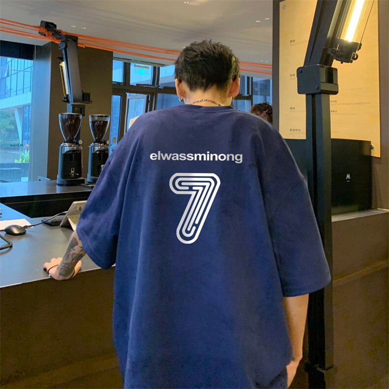 量大优  供视频  重磅麂皮绒短袖T恤男 JPDX202-特P19图片