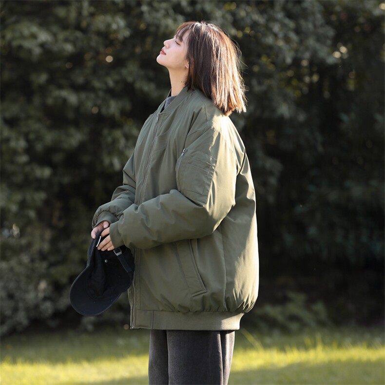 棒球服外套男女棉服美式潮牌复古高级感男装宽松飞行员M0822-P98,男装棉衣,星座308B-2