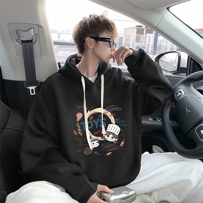 8XL连帽卫衣男大码胖子帽衫大号运动服WY2385-P35加绒款-P40,男装卫衣,电商A040