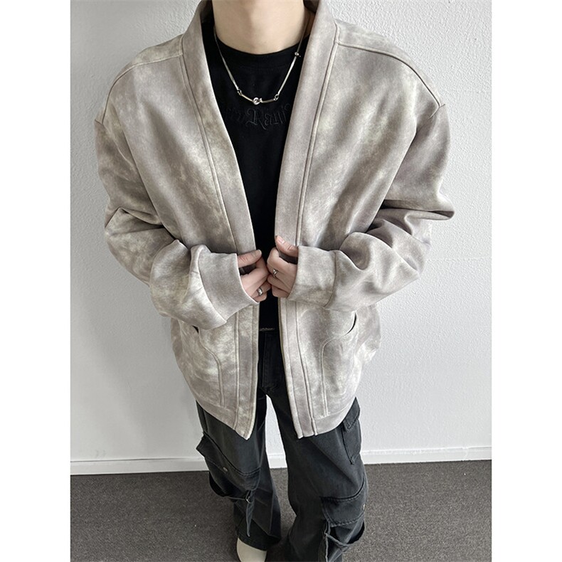 春季扎染卫衣潮牌开衫卫衣外套6001特P45控78,男装卫衣,电商A309