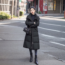 《现货》新款长款过膝韩版修身收腰时尚加厚羽绒服白鸭绒，女装羽绒服，难舍钰依