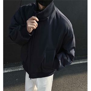 现货5万 高街立领棒球棉服飞行夹克棉衣短款外套男H1030特P60图片