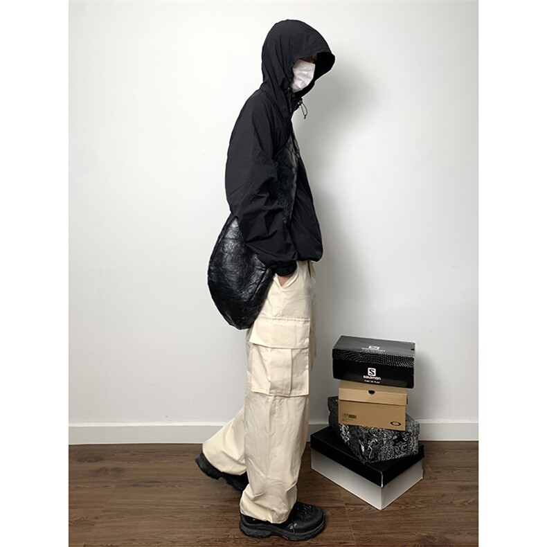 B221美式ins街头hiphop宽松工装休闲裤子LK23122-P65控88,男装休闲裤,电商B221