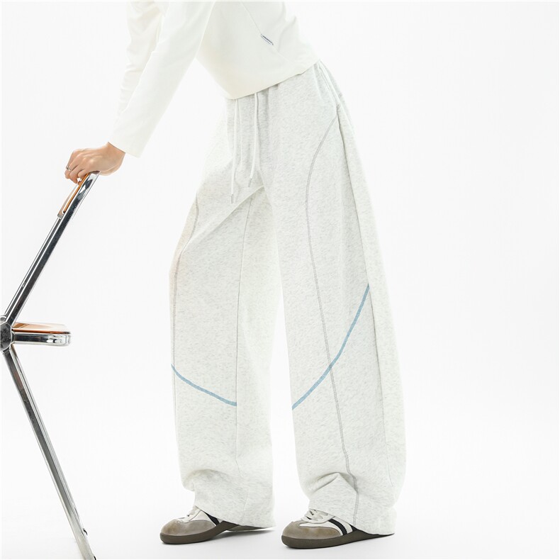 抖音品质美式彩色明线设计感百搭休闲卫裤B315-K25857-特p40控78，男装休闲裤，电商B315