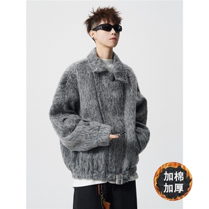 现货大翻领CIEAN FIT韩系加厚棉衣痞帅港风外套N61-P135控178图片