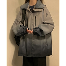 1中性山系防水冲锋衣渐变色夹克男：聚酯纤维JK77088P85控128，男装夹克，星座226-2