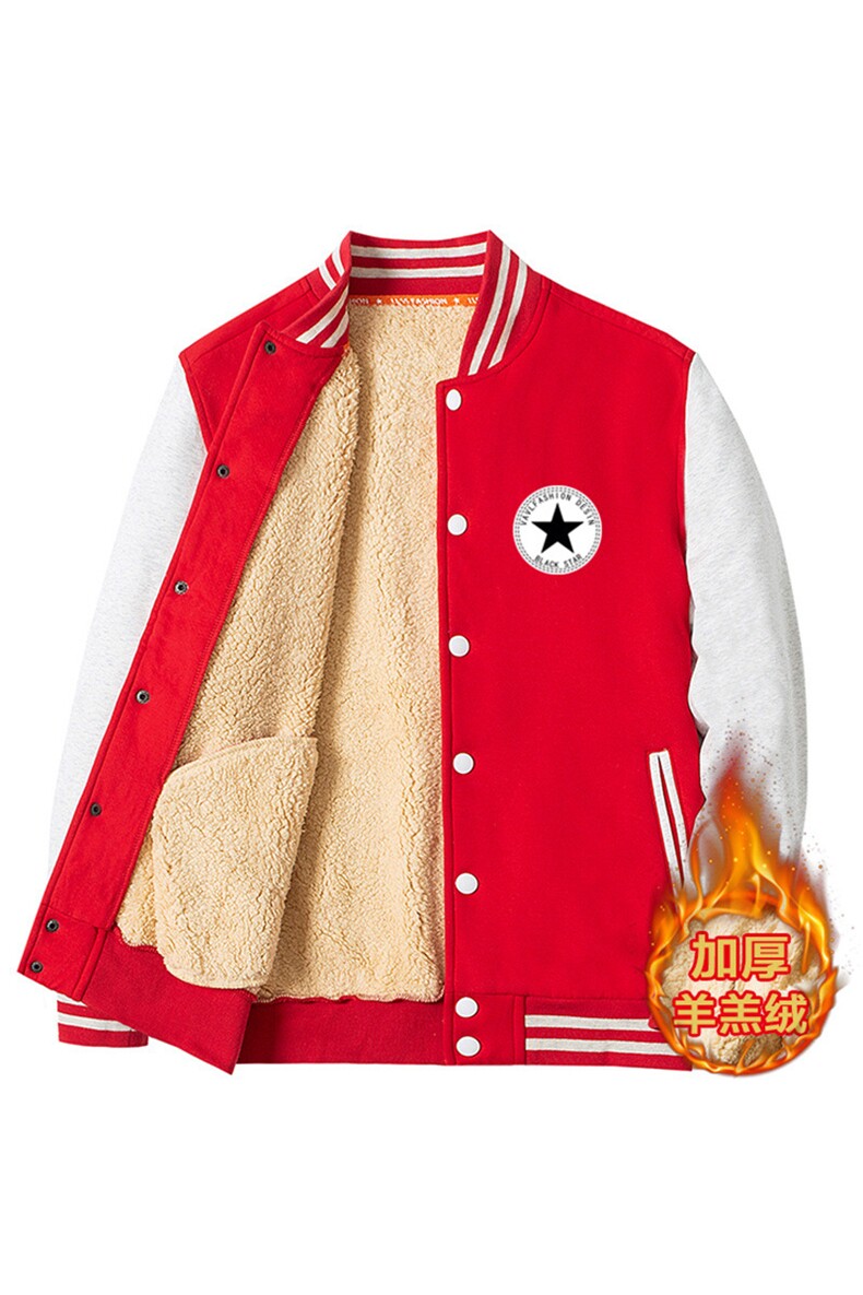 棒球服加绒加厚冬季款开衫卫衣潮XZ102A-4-331-P65,女装职业装,星座211-2