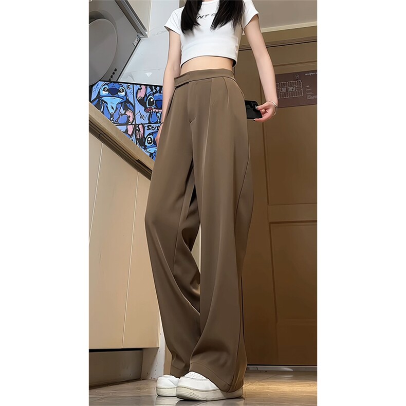 夏季冰丝魔术贴直筒垂感休闲西装裤A331特P40控68，男装西服套装，电商A309