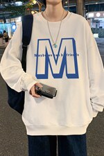 S6260-P28秋季圆领卫衣男大码韩版宽松长袖外套，男装卫衣，电商A040