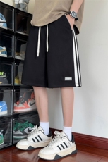 重磅美式条纹拼接速干设计感休闲男短裤X416B-1-DK3122-特P25控58，男装牛仔裤，星座416B-1