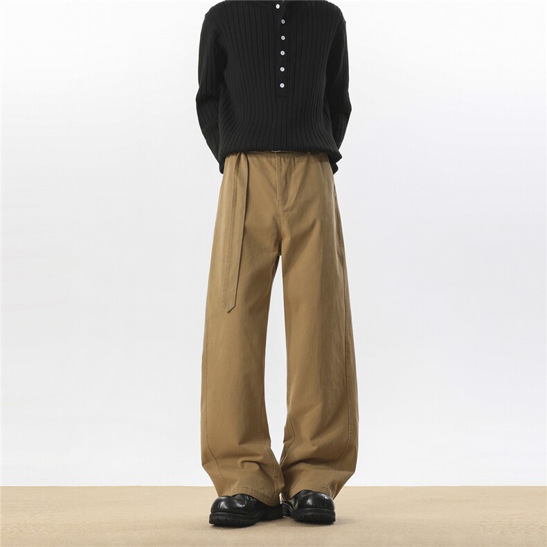 春上新阿苏特染重工水洗休闲裤长裤微喇裤子A014-DY25202-特P55，男装休闲裤，电商A014