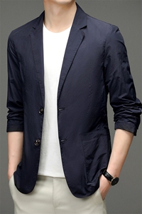 D2212夏季男士户外防晒衣皮肤衣西装长袖超薄防晒西服P165图片