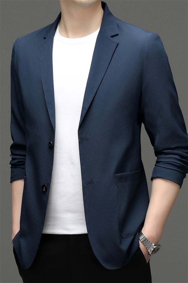 Z1310男士2023年春季新款长袖西服休闲青年夹克西装单西,男装西服,电商B360