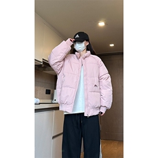 自家图短款飞行立领棉服男宽松加厚保暖情侣厚外套MY21-P78，男装棉衣，星座1505
