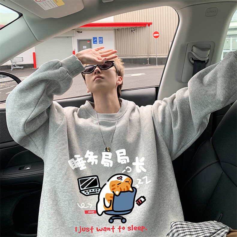 圆领卫衣男超大码胖子肥佬大号长袖t恤S6447-P28,男装卫衣,电商A040