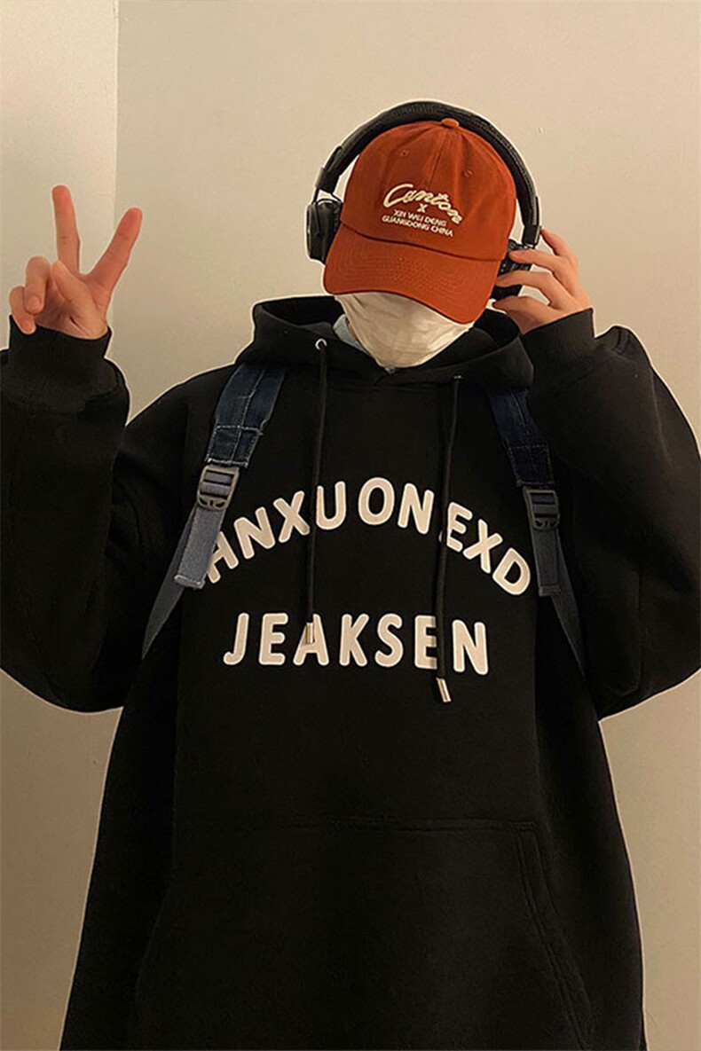 卫衣男2023新款春季日系复古宽松上衣连帽外套JK23110-P55控78,男装卫衣,星座605(原A050)