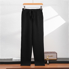 2025年秋季新款男士加厚显瘦针织羊毛裤时尚休闲通勤百搭，男装休闲裤，浩新羊绒