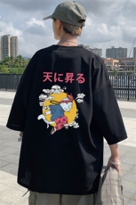 Q11012-P30春夏季七分袖t恤男大码五分袖男短袖中袖，男装T恤，电商A040