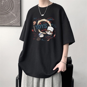 230g重磅纯棉短袖t恤男大码半袖半截袖 DX17385-P20图片