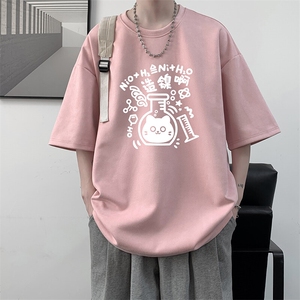 麂皮绒短袖t恤男大码半袖男 JD82421-P25图片