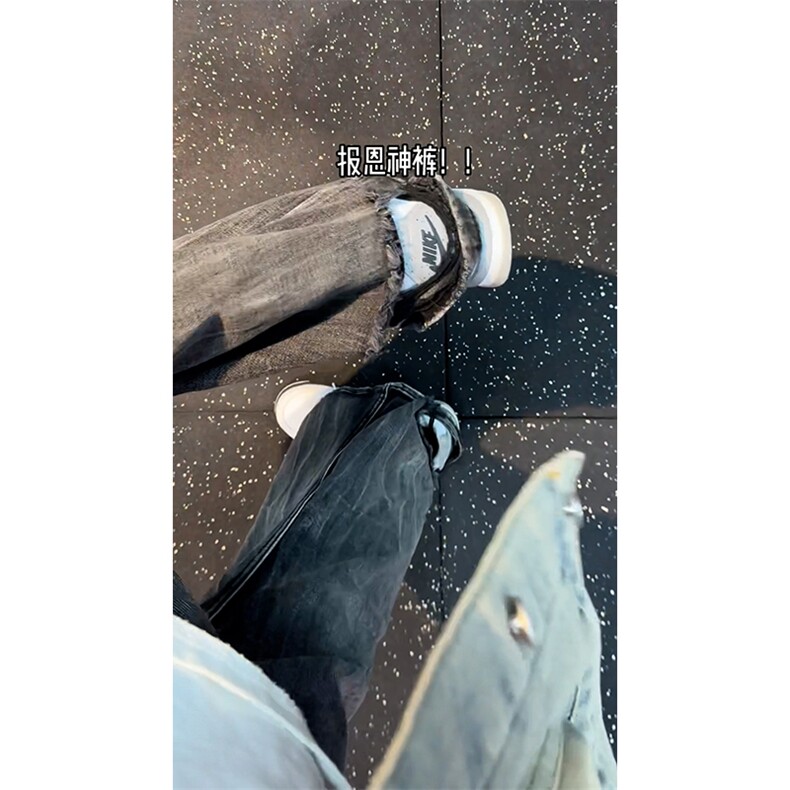 B221美式ins高街暗黑小众个性宽松直筒牛仔裤LK23140-P65控88,男装牛仔裤,电商B221