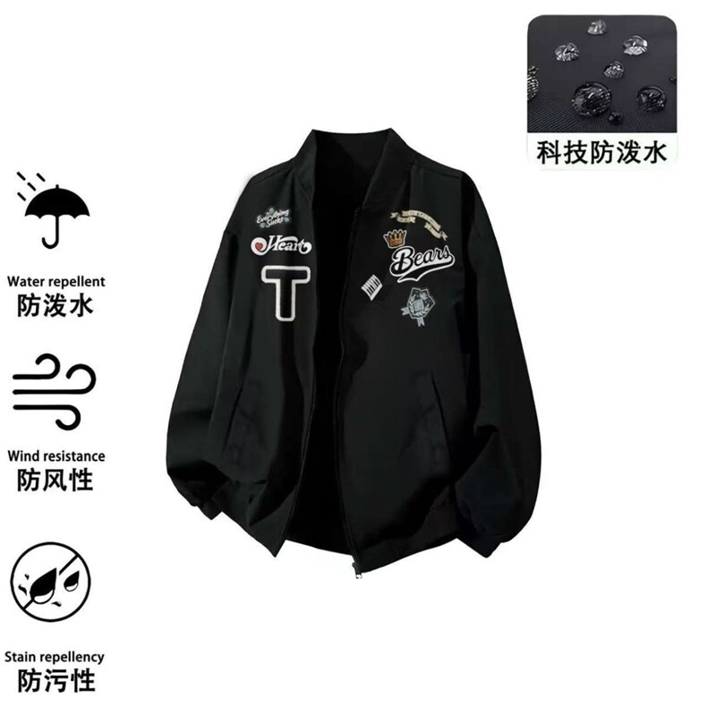 1506-1/GFF8610/P41潮牌美式拉链印花飞行员夹克春秋季新款，男装夹克，星座1506A