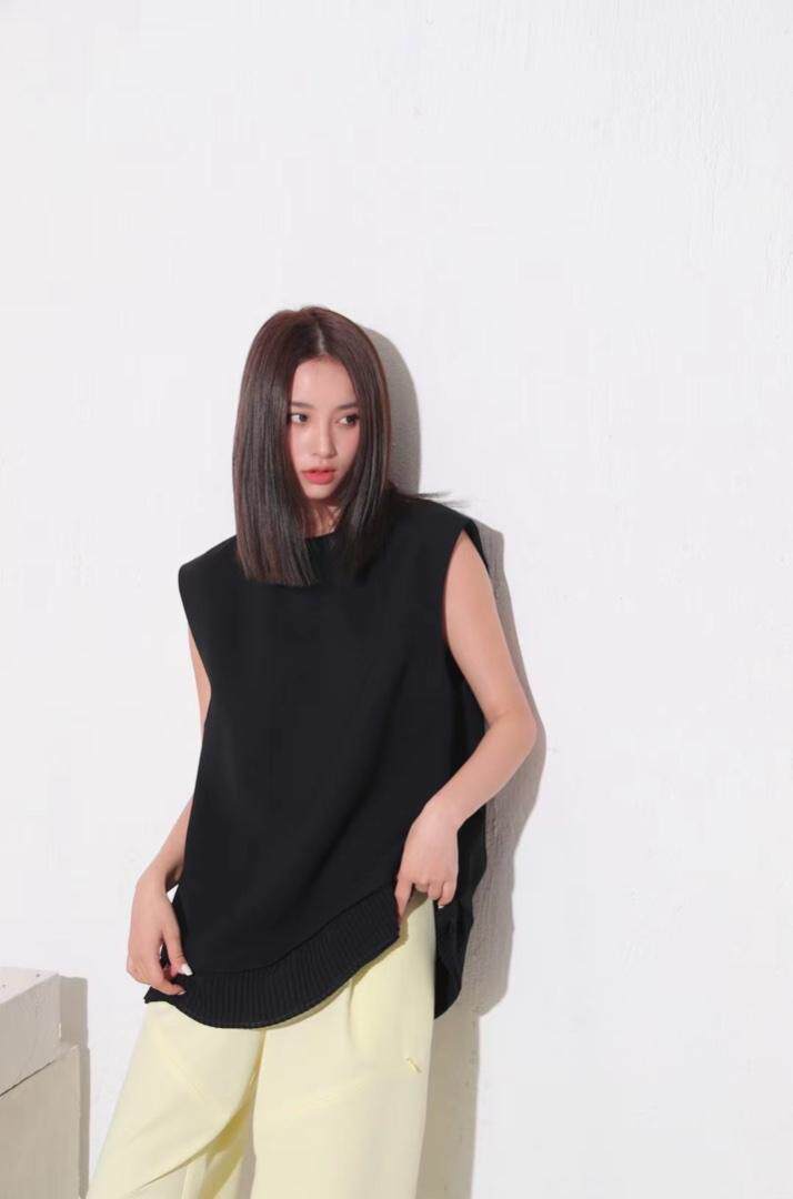 KP设计师款—后开衩背心，女装背心吊带，KEEP MIX