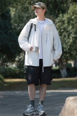 抖音夏季中性风时尚凉感轻薄透气户外防晒衣皮肤衣F7730-P30，男装防晒衣，星座1403A