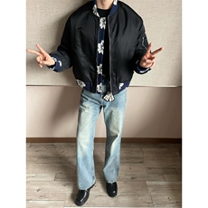 【有货】加棉666CC-特P73常规JK110CC-特P65花卉拼接外套男夹克，男装夹克，星座1007（原301D）