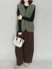 2025时尚百搭通勤简约休闲法斗棉马甲，女装马甲，湘姗