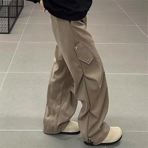 重磅褶皱星空尼工装裤子男款垂感机能休闲伞兵冲锋裤K6112-P45图片