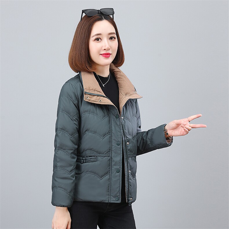 2025新款时尚休闲小羽绒服修身显瘦保暖外套,女装羽绒服,依恋蒂丝