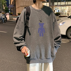 S6242-P28秋季圆领卫衣男大码韩版宽松长袖外套，男装卫衣，电商A040