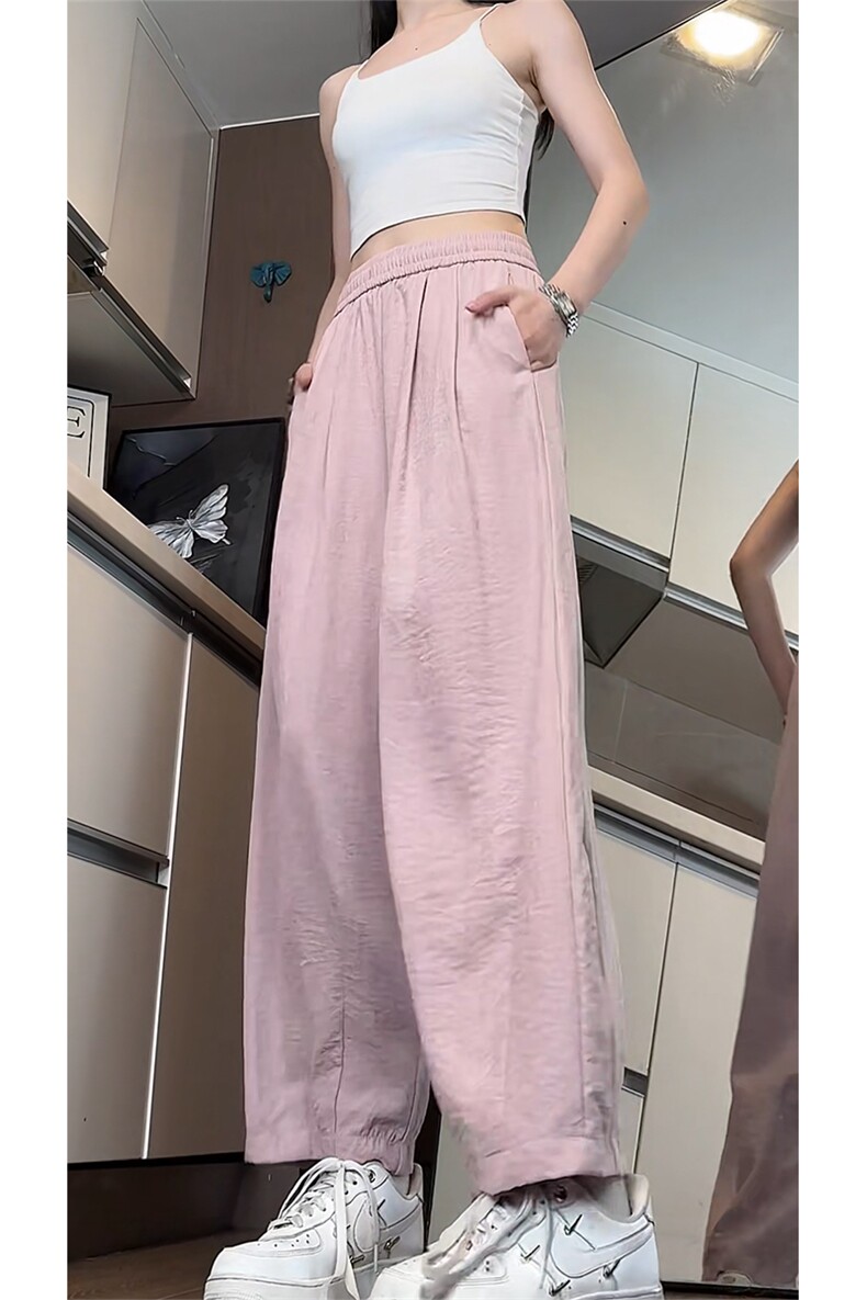 量优供视频！肌理感醋酸缎面奶芙山本裤萝卜九分裤A470特P38控68,男装休闲裤,电商A309