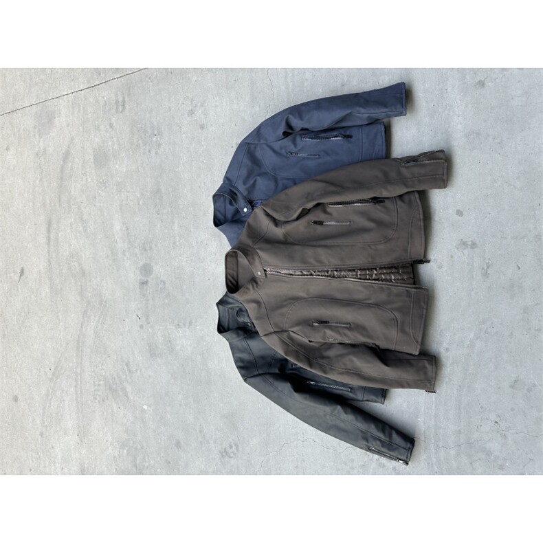 新增夹棉版斜纹机车皮衣棉服W2625P125夹棉145,男装皮衣,电商C313