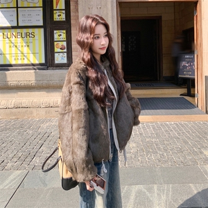上新！环保毛两面穿派克服2C115-2358-P208-K308图片