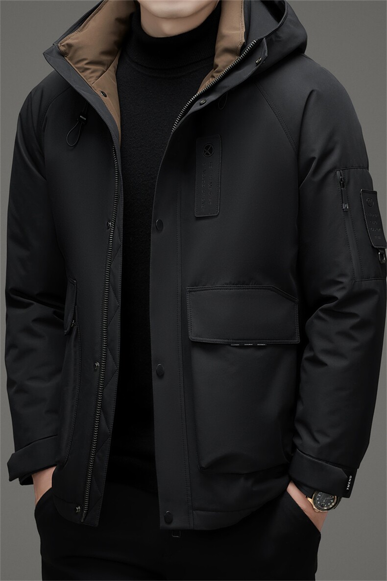 DAJ2387钱塘2020-2冬季信赖百搭时尚休闲中年男士羽绒服P300,男装羽绒服,钱塘207-2