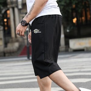 大码短裤男新款加肥加大夏季休闲短裤胖子大号个性五分裤589款图片
