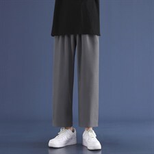 九分裤夏季薄款冰丝速干裤子男士运动直筒休闲裤2025-特批20，男装休闲裤，星座718-1