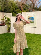 短款碎花裙，其它，安玖拉