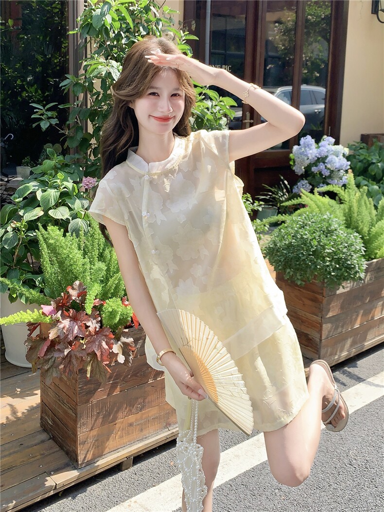 《现货好数据》26夏新中式提花短裤套装女RF2B153-7019-P155-K248,女装套装/套裙,时尚风爆