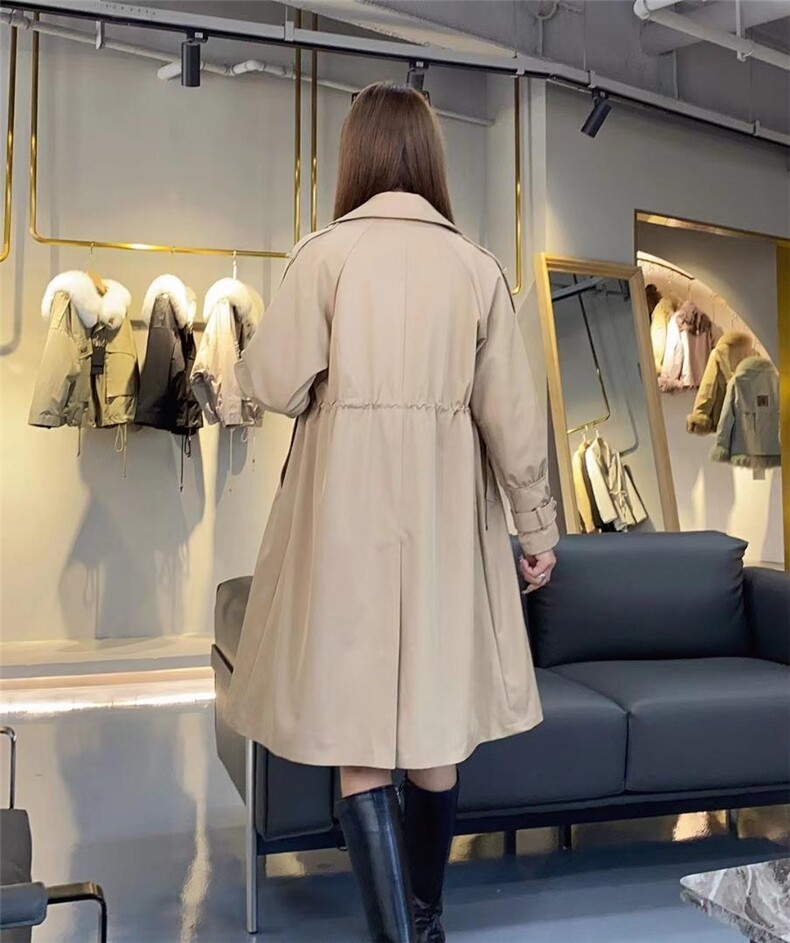 现货秋装新款风衣，女装风衣，艾涵o