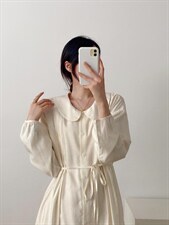 【现货】2022早春新款娃娃领连衣裙，女装连衣裙，FMV(1F)