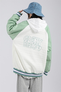 秋装新品潮韩版夹克棒球服男女中性风胸针刺绣时尚外套 8013-P95图片