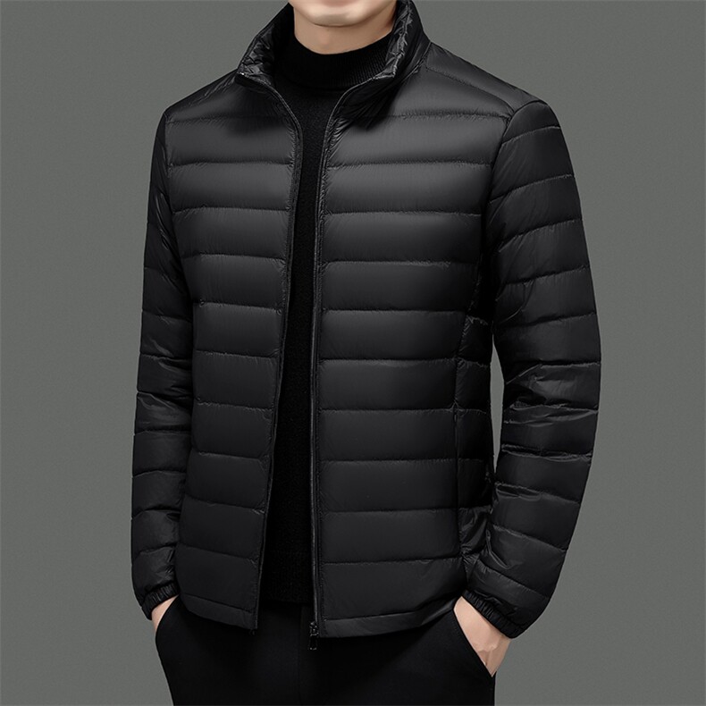达标50绒轻薄羽绒服外套男立领冬季中青年男士休闲百搭YR911-P70，男装羽绒服，星座301D(原星座1004-8）