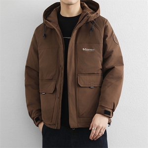 美式复古高充绒冬季棉服男2025新款潮牌御寒保暖机能风工装外套图片