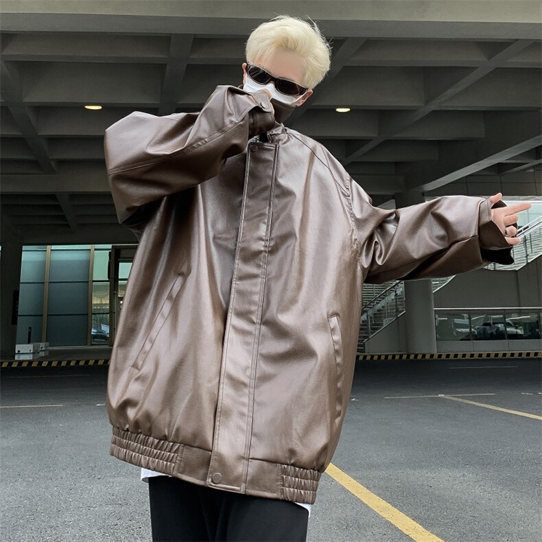 秋款男PU皮衣休闲夹克外套JK013P70,男装夹克,星座1013-1
